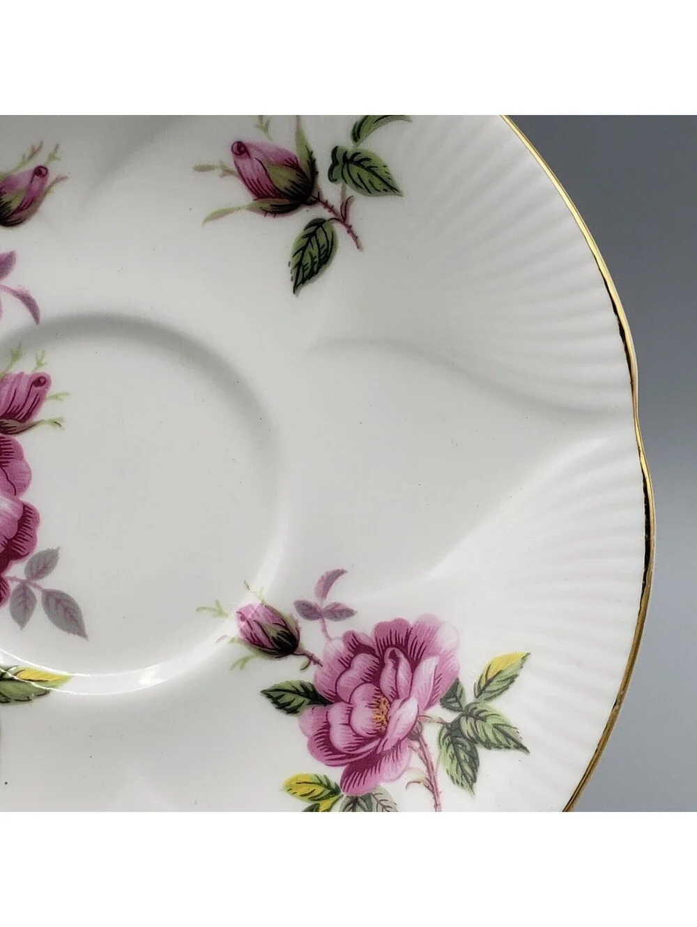 Vintage Royal Albert Teacup and Saucer Pink Old Fashion Rose Shelley Shape